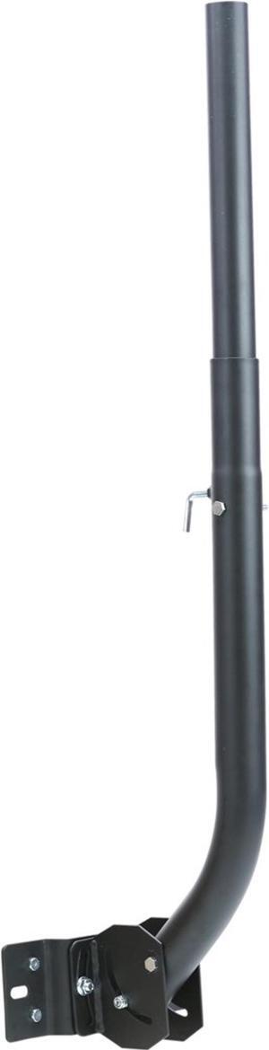 Channel Master CM-3090 Telescoping Universal Antenna Mast Pole Adjustable Roof Mount to Wall, Eave, Attic, Chimney on Flat, Slanting or Vertical Surface,43.125" x 9" x 4.75" in,Black