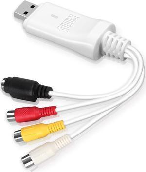 External USB Video Capture Card - August VGB300 - Transfer VHS Home Videos to Mac OS and PC Windows - S-Video and Composite in