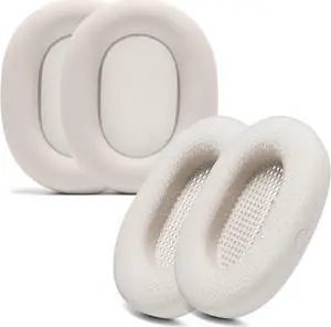 WC Earpads and Protective SweatZ Cover for Sony WH1000XM5 Headphones | Improved Durability, Enhanced Comfort | Silver