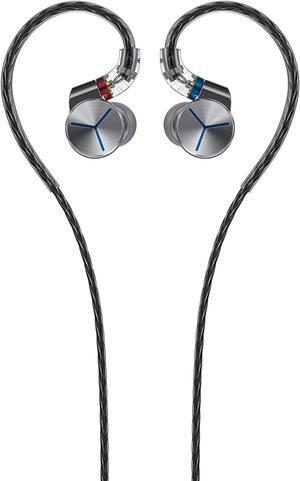 FiiO FA7S Earphones Headphone Wired High Resolution Swappable Plugs MMCX 6BA in-Ear Monitor for Smartphone/PC(Silver)