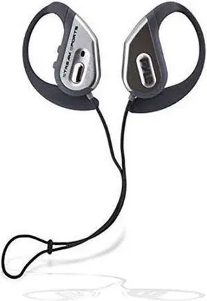 Pyle Bluetooth Active Sports Waterproof Headphones - Marine Water Resistant Headset Wireless Headphones Earbuds w/ Microphone, Handsfree Call, Rechargeable Battery, Ear-Hook Style -PWBH18SL (Silver)