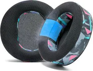 WC Freeze Maxwell - Cooling Gel Replacement Earpads for Audeze Maxwell Headphones by Wicked Cushions - Elevate Comfort, Durability, Thickness & Sound Isolation for Epic Gaming Sessions | 90's Black
