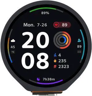 ESP32-S3 Development Board Onboard 1.28inch Round Touch LCD Display,32-bit LX7 Dual-core Processor,Support 2.4 GHz Wi-Fi and Bluetooth 5(LE) ,Embedded GC9A01 Driver And CST816S Touch Control Chip