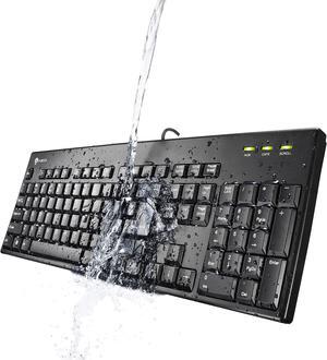 i-rocks Washable Keyboard, Black (IRK32W-BK)