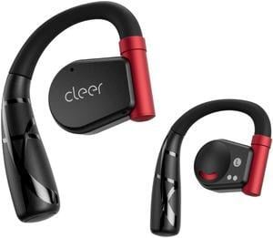 Cleer ARC II Sport Open-Ear True Wireless Bluetooth Headphones, Dual Microphone, Multipoint Connection, Secure Fit, Sweat Resistant, Crystal Clear Calls, 35 Hrs Playtime, for iPhone & Android, Black