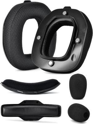A40 TR Mod Kit - defean Replacement Earpads and Headband Compatible with Astro Gaming A40 TR Headset,Ear Cushions, Upgrade High-Density Noise Cancelling Foam, Added Thickness (Black Breathable Fabric)