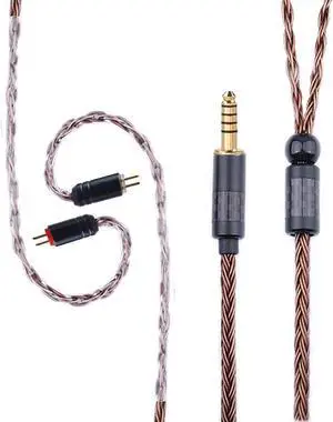 FEDAI 16 Core Silver Plated Earphone Cable,Better Pink Upgrade 2PIN Detachable Earphone Cable,4.4 mm Audio Jack Copper for ES4 ZST ZSN ZS3 ZSR CCA C10 C04 CA4 AS10 ZS10 C16 V80 V90 KB06(2pin 4.4mm)