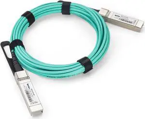 10G SFP+ AOC Cable - 10GBASE Active Optical Cable, OM3 MMF Direct-Attach Fiber Cable with SFP+ connectors, for Cisco SFP-10G-AOC10M, Ubiquiti UniFi, Mikrotik, D-Link, Supermicro, Netgear, 10m(33ft)