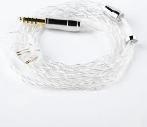 keephifi Upgrade Earphone Cable-KBEAR [Limpid] 4N 4 Core HiFi in Ear Monitor Detachable Cable High Purity Silver Headphone Cable, for KS2, Lark, KS1, Melody, TFZ Series (TFZ, 4.4MM)