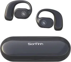 SONTINH OpenAir, Open Ear Bluetooth Headphones | More Stylish Open Ear Earbuds with Premium Acoustics | 12 Hours Playtime for Earbuds | Clear Call with AI ENC and Ideal for Office and Outdoors