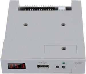 3.5in SSD Floppy Drive Emulator,SFR1M44 U100 1.44MB FAT32 USB SSD Floppy Drive Emulator&CD Screws,Plug and Play,Easy to Install,for Industrial Control Equipment
