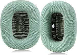 Sinowo Upgraded Ear Cushions for Apple AirPods Max Headphones, Mesh Fabric Replacement Ear Pads Cover with Memory Foam and Magnet,Closer to The Original(Green)