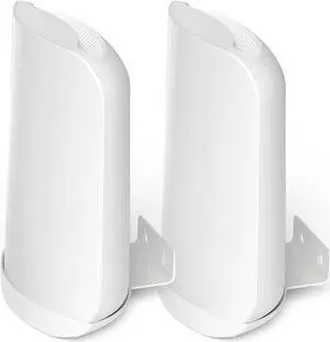 SONGCHEER Wall Bracket for Eero Max 7 Aluminum Alloy Max 7 Wall Mount Sturdy and Durable Space Saving Wall Mount Holder Compatible with Max 7 Mesh WiFi Router (White-2Pack)