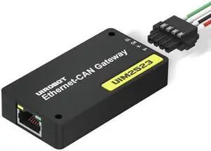 UIROBOT Serial Adapters Ethernet TCP and CAN Bus System Control Converter Gateway, Wide Voltage Input 12~48VDC, CAN Bus 3000V Isolation, Aluminum Case