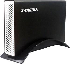 X-MEDIA XM-EN3251U3-BK 3.5-Inch USB 3.0 SATA Aluminum Hard Disk Drive HDD External Enclosure Case, Support 2.5/3.5-Inch SATA / SSD Hard Disk Drive