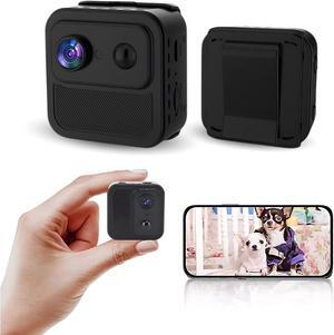 Yoidesu 2K Security Camera Outdoor Indoor with Magnetic Mount, 1080P Battery Powered Camera Ultra Thin Mini Nanny Cam Night Vision Wearable Body Cam with Back Clip