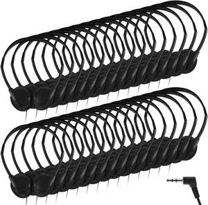 Yunsailing 30 Pack Class Set Headphones for Kids Students Bulk Classroom Headsets Adjustable School Earphones On Ear with 3.5mm Jack for Youth Adults, Teacher Must Have Supplies(Black)