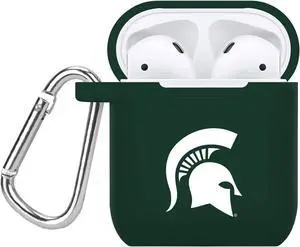 AFFINITY BANDS Michigan State Spartans Silicone Case Cover Compatible with Apple AirPods Gen 1 & 2 (Green)