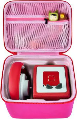 Case Comaptible with Toniebox Audio Player Starter Set and for Tonies Figures Characters. Toy Story Storage Organizer Carrying Holder for Headphones, Charging Station and Accessories (Box Only) -Pink