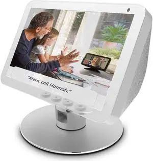 Echo Show 8 Adjustable Stand, Stand for Amazon Echo Show 8, Horizontal 360 Rotation Longitudinal Angle Change Echo Show 8 View White MY012-02