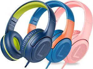 awatrue Kids Headphones with Cord - Comfortable and Durable Toddler Headphones for School and Work, Ideal Gift for Kids, Sons, Daughters Sound and Safe Listening Experience
