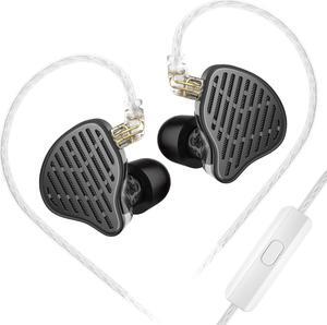 KZ X HBB PR2 in Ear Monitor Headphones, Planar Magnetic Driver IME Earphones, HiFi Alloy Die-Casting Shell Wired Earbuds, with Removable Silver-Plated Cable
