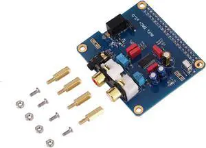 Digital Audio Card, I2S Interface PiFi DIGI DAC + HiFi DIGI Digital Audio Card Insulated Power Supply Compatible with Raspberry B+, Raspberry 2 Model B,Raspberry 3B (64-bit)