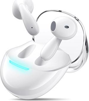 COOYA Bluetooth 5.3 Headphones for iPhone 15 Pro Max 14 13 12 Wireless Earbuds Dual Mic+13mm Dynamic Drivers HiFi Stereo in-Ear Headsets Earphones for Samsung S24 S23 FE S22 A14 A54 Pixel 8 7a OnePlus