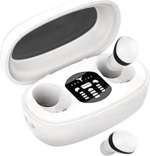 Generic Invisible Sleep HeadphonesSmall Wireless Sleep Earbuds for Side SleepersSleepbuds Comfortable Noise Blocking,IPX6 Waterproof Tiny Headphones for Sleeping (White)