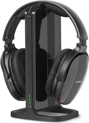 Daysnew Wireless Headphones for TV Watching with Charging Dock & RF Transmitter, Senior-Friendly Over Ear TV Headset, Compatible with Most Televisions
