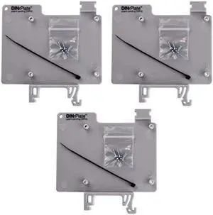 DIN Rail Mount for Raspberry Pi (3-Pack)