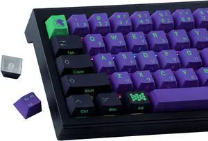 JOMKIZ PBT Keycaps,139 Keys Dye Sublimation Cherry Profile Keycaps Side Engraved Transparent Japanese Keycap Set for Cherry MX Switches ASIN/ISO Layout Mechanical Keyboards