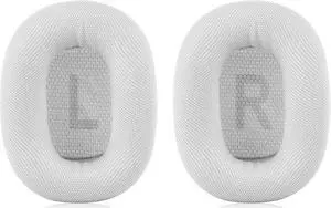 JECOBB Replacement Earpads with Mesh Fabric & Memory Foam Ear Cushions Compatible with Apple AirPods Max Headphones ONLY(Silver)