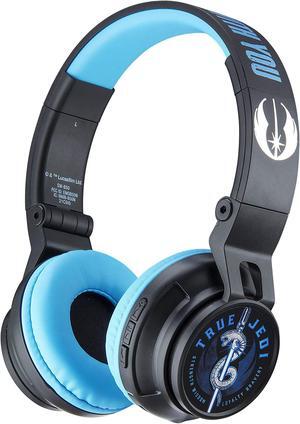 Star Wars Kids Bluetooth Headphones, Wireless Headphones with Microphone Includes Aux Cord, Volume Reduced Kids Foldable Headphones for School, Home, or Travel