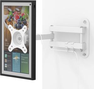 Laivli Wall Mount for Echo Show 15, and Monitors 13"-27", with 15 Inch Extension Arm, Full Motion Adjustable - Easy to Rotate, Swivel, Tilt and Fold, Metal Echo Show 15 Wall Mounting Bracket