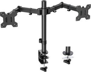 MOUNT PRO Dual Monitor Mount Fits 13-32 Inch/17.6lbs LCD Screen, Computer Monitor Desk Mount, Articulating Monitor Arm, Height Adjustable Monitor Stand for 2 Monitors, VESA Mount 75x75/100x100mm