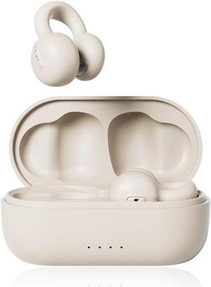 Mosonnytee open ear headphones wireless bluetooth workout earbuds clip on bluetooth earpiece for cell phone with microphone 50H long battery life comfortable wireless earphones for sports