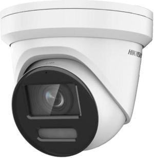 DS-2CD2387G2-LU 4K 8MP PoE IP Turret Dome Camera Outdoor, 247 Full Color Night Version, 2.8mm Lens IP67, IK10, H.265+, WDR Built in Mic, Human Vehicle English Version Compatible with Hik Vision NVR