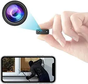 Home Wireless WiFi Camera Spy Hidden Nanny Cam Security Surveillance Cameras Mini Portable Small 1080P HD Room Cameras Indoor and Outdoor Camera No Need Wifi, No Built-in Battery, Mobile APP Remote