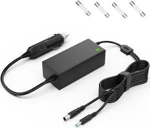 VHBW for Dell Laptop CAR Charger 90W, Compatible with Dell Inspiron 11 13 14 15 15R 17 17R 3000 5000 7000 Series Latitude XPS Precision Studio Vostro Laptop Cord Power Supply