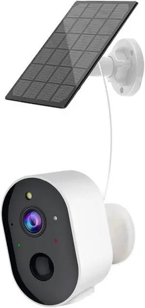 Splenssy 3MP Solar Power WiFi Security Camera, Smart Spotlight WiFi Camera, Wireless Surveillance Camera with 4W Solar Panel, PIR Motion Detection, APP Remote Control, 2-Way Voice Talk