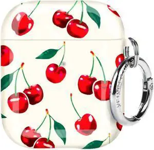 Velvet Caviar Compatible with AirPods Case 2nd and 1st Generation - Cute Protective Hard Cover for Women - Cherry