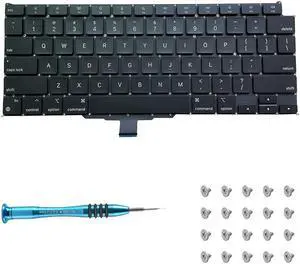 Willhom US Keyboard with Screws and Screwdriver Kit Replacement for MacBook Air 13" with Retina Display A2337 Late 2020