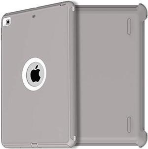 AICase iPad 9th/8th/iPad 7th Gen Case,iPad 10.2 2019/2020/2021 Case,Heavy Duty Shockproof Triple Layer Defense for New Apple iPad 7th/8th/9th Generation 10.2-inch 2019/2020 2021 Release(Gray)