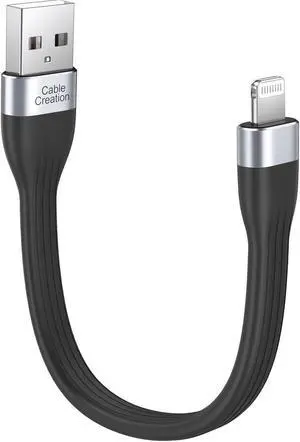 CableCreation 2-Pack Short iPhone Charger Cable 0.5FT/0.15m [MFi Certified], USB to Lightning Cable Data Sync Cord Compatible with iPhone 14/14 Pro, AirPods Pro, iPhone 13/12/ 12 Pro, SE, iPad, iPod