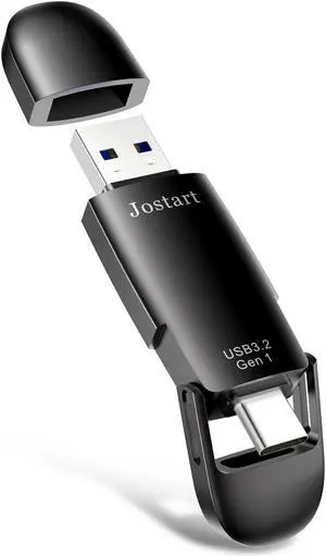 USB C Flash Drive | USB 3.2+ Type C Dual Drive | 550MB/s Read Speed |128GB |USB C Thumb Drive | Memory Stick| Photo Stick for Android Phone/Tablets/Laptop/PC
