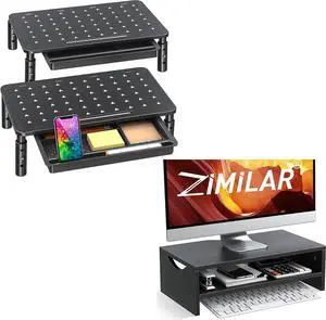 Zimilar 2-Tier Laptop Monitor Stand Riser with Drawer