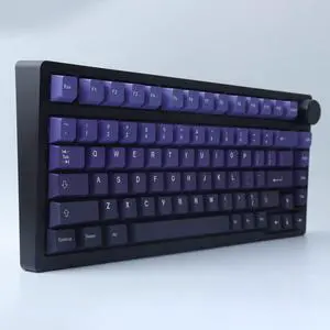 Hyekit PBT Keycaps 126 Keys Aurora Gradient Keycap Set Dye-Sublimation Keycap Cherry Profile Purple Gradient Keycaps for Cherry Gateron MX Switches Mechanical Keyboards