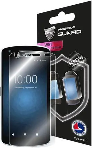 IPG Compatible with ZEBRA EC50-EC55 Enterprise Computer Screen Protector 6 UNITS Invisible Guard Free Lifetime Replacement HD Clear Bubble Free screen protection for EC50-EC55