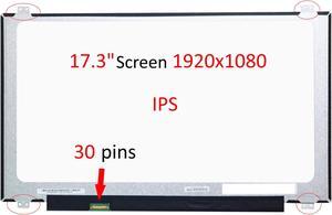 FULLCOM 17.3 inch Replacement Screen Compatible for ROG GL702V fit N173HCE-E31/LP173WF4(SP)(F1) / LTN173HL01-201 Replacement Screen IPS